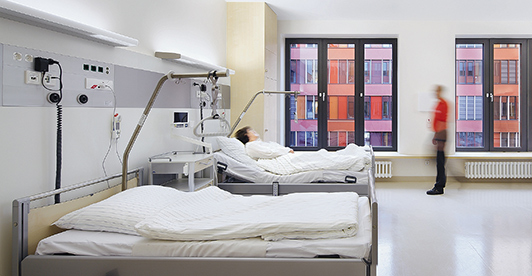 Anwendung in Krankenh&auml;usern